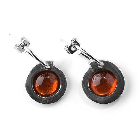 Orange Vortex Creole Earrings | The Jewellery Stop