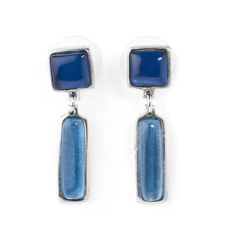 Blue Jaipur Dangle Stud Earrings | The Jewellery Stop