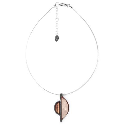 Chocolate Deco Moon Pendant | The Jewellery Stop