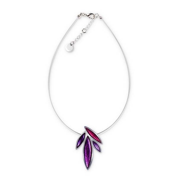 Aubergine Bamboo Shoot Pendant | The Jewellery Stop