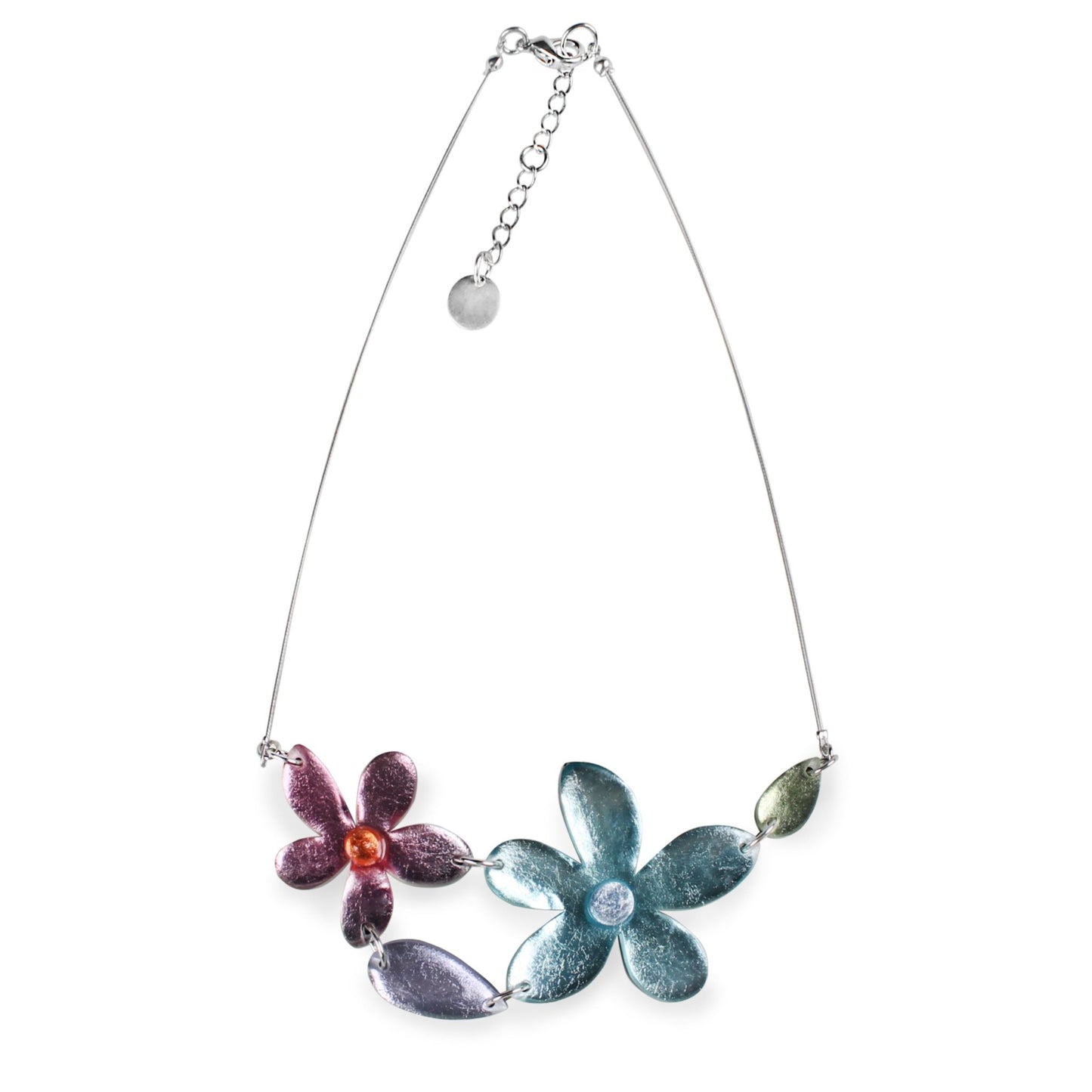 Pastels Flower Bib Necklace | The Jewellery Stop