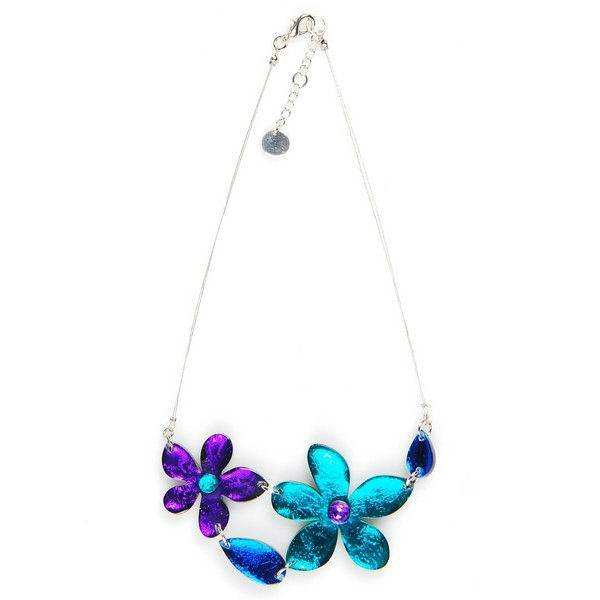 Peacock Flower Bib Necklace | The Jewellery Stop