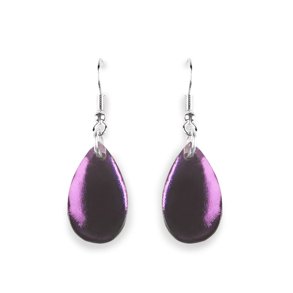 Kingfisher Flower Petal Fish Hook Earrings | The Jewellery Stop