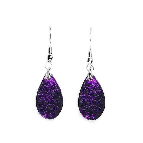 Lavender Flower Petal Fish Hook Earrings | The Jewellery Stop
