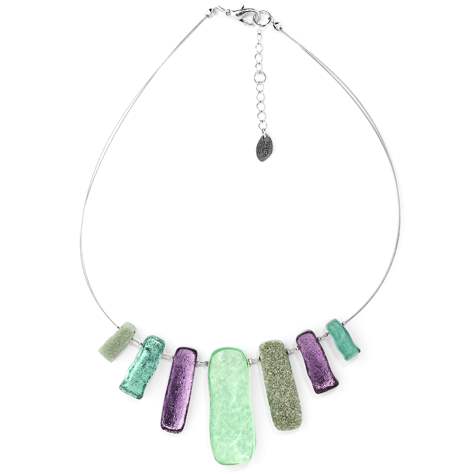 Ocean Mist Jagged Tiles Necklace | The Jewellery Stop