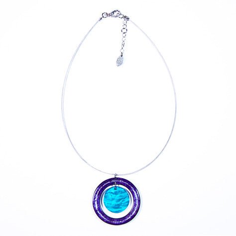 Violet Crop Circles Pendant | The Jewellery Stop