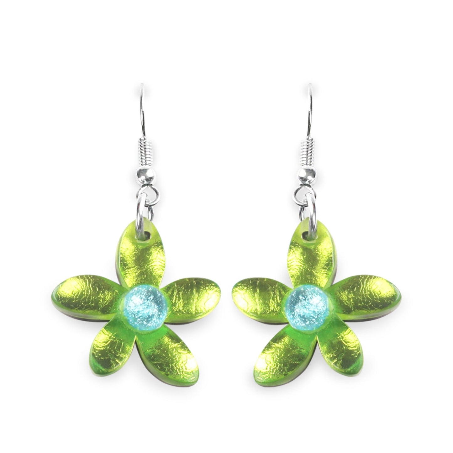 Caribbean Flower Fish Hook Earrings | The Jewellery Stop