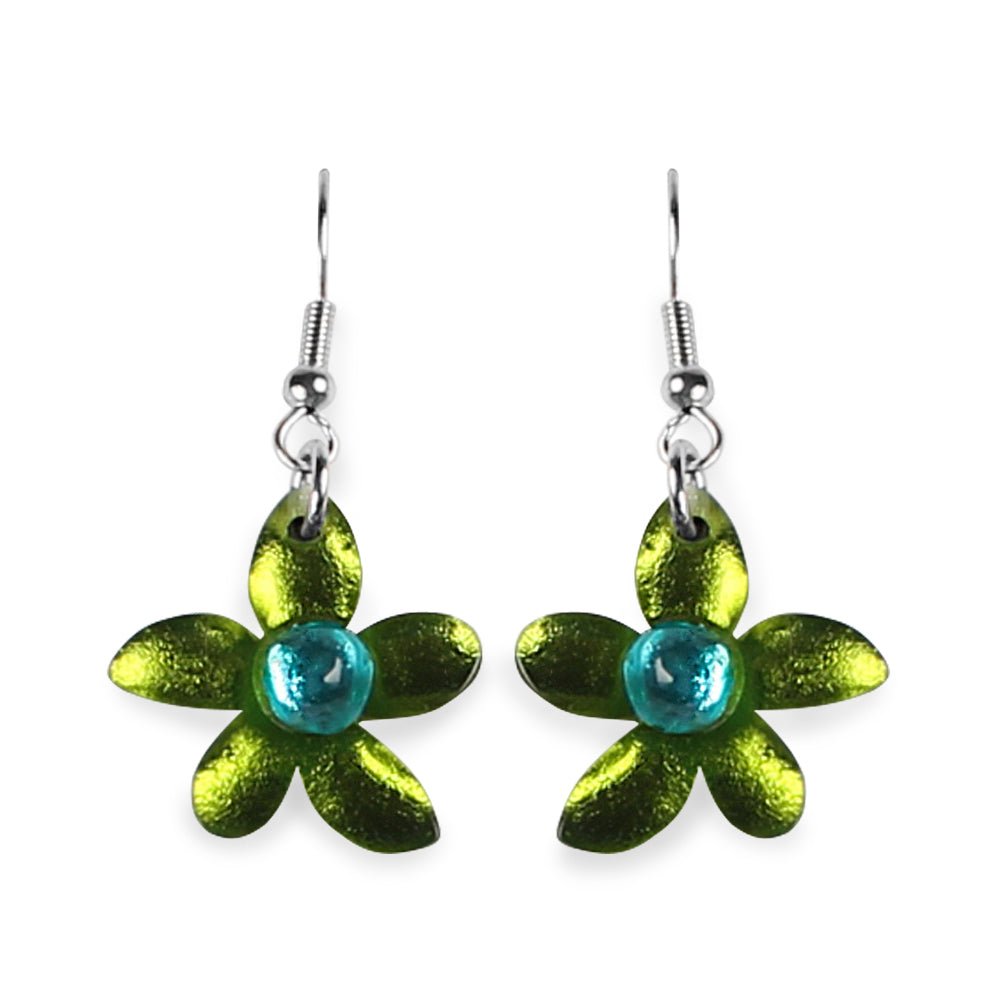 Seaweed Flower Fish Hook Earrings | The Jewellery Stop