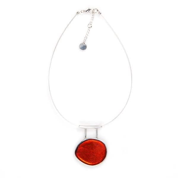 Orange Hanging Loop Pendant | The Jewellery Stop