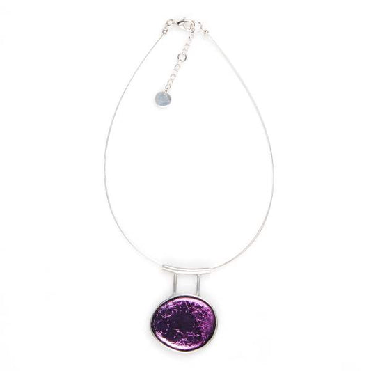 Purple Hanging Loop Pendant