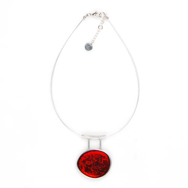Red Hanging Loop Pendant | The Jewellery Stop
