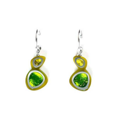 Apple Bubbles Creole Earrings