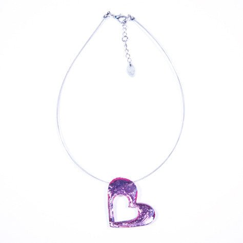 Rose Hollow Heart Pendant | The Jewellery Stop