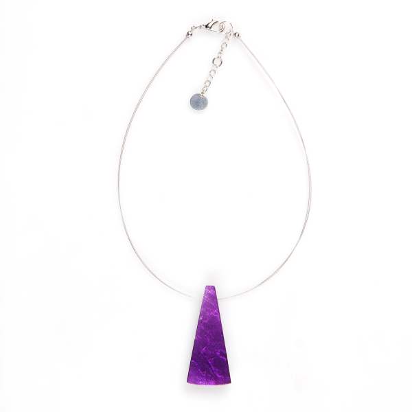 Purple Deco Fan Pendant | The Jewellery Stop