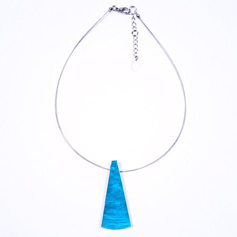 Turquoise Deco Fan Pendant | The Jewellery Stop