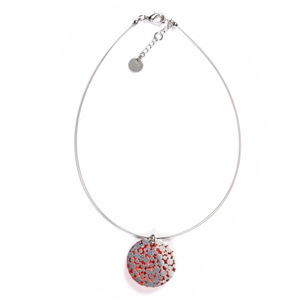 Orange Dalmatian Small Pendant | The Jewellery Stop