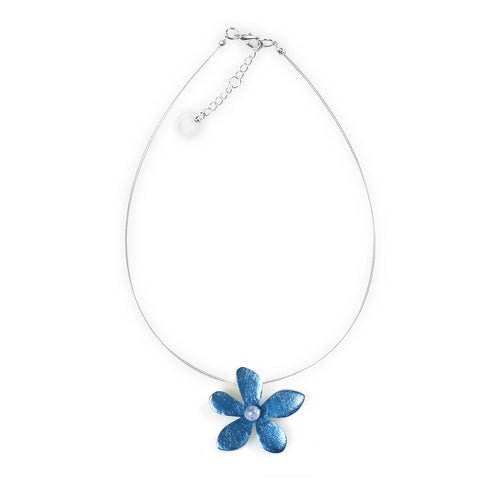 Denim Flower Small Pendant | The Jewellery Stop
