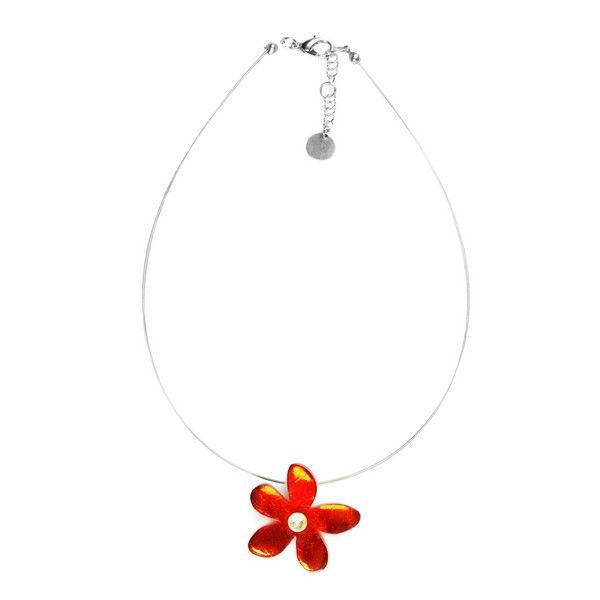 Orange Flower Small Pendant | The Jewellery Stop