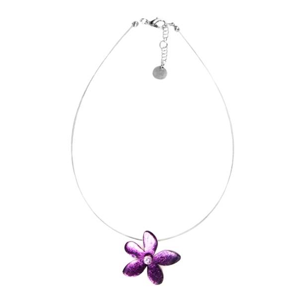 Purple Flower Small Pendant | The Jewellery Stop
