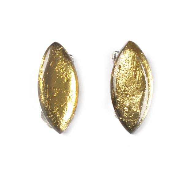 Gold Petal Clip Earrings | The Jewellery Stop