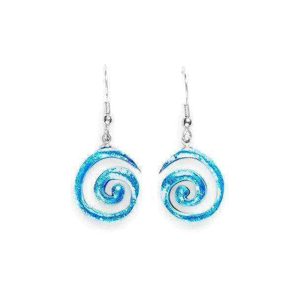 Turquoise Spirals Fish Hook Earrings | The Jewellery Stop