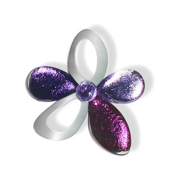 Lavender Eclectic Flower Brooch