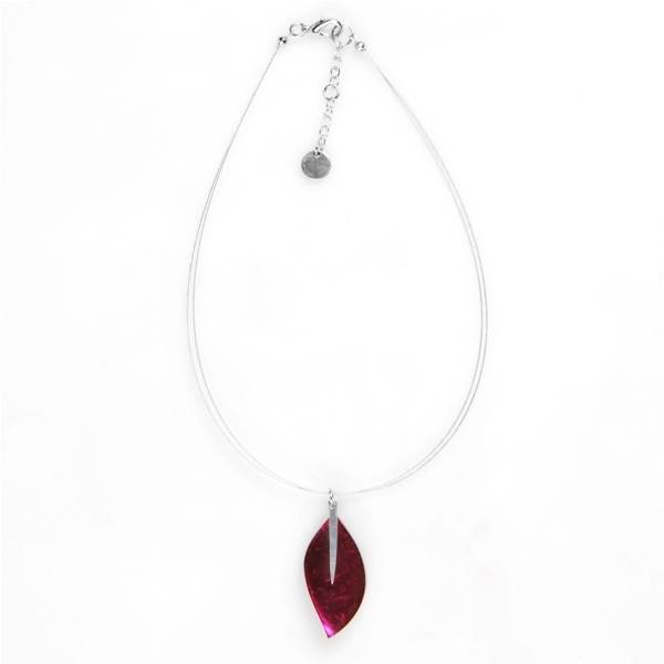 Pink Assorted Leaf pendant | The Jewellery Stop