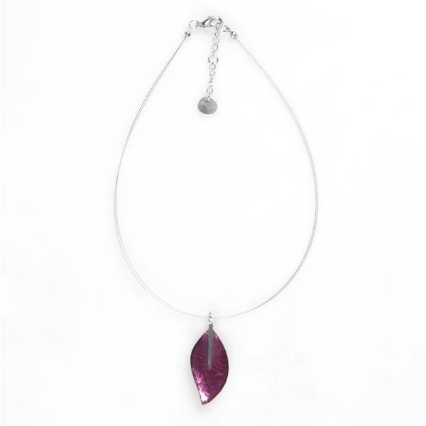 Purple Assorted Leaf pendant | The Jewellery Stop
