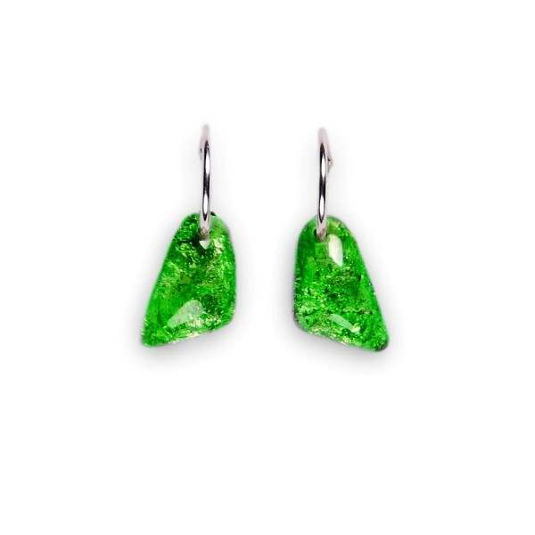 Green Cleopatra Creole Earrings | The Jewellery Stop