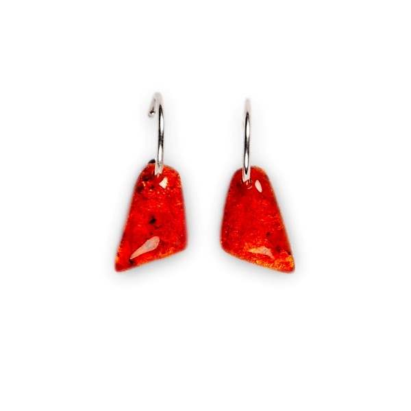 Orange Cleopatra Creole Earrings | The Jewellery Stop