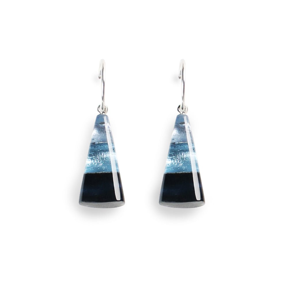 Ice Deco Triangle Creole Earrings | The Jewellery Stop