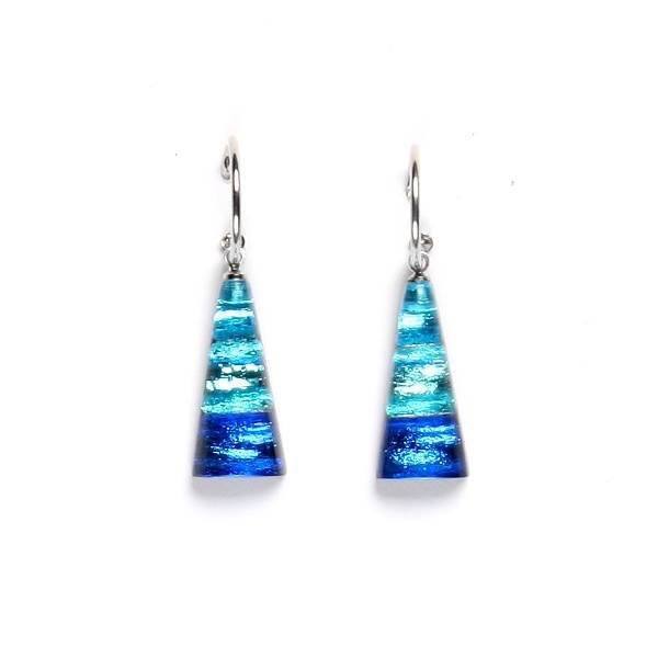 Marina Deco Triangle Creole Earrings | The Jewellery Stop