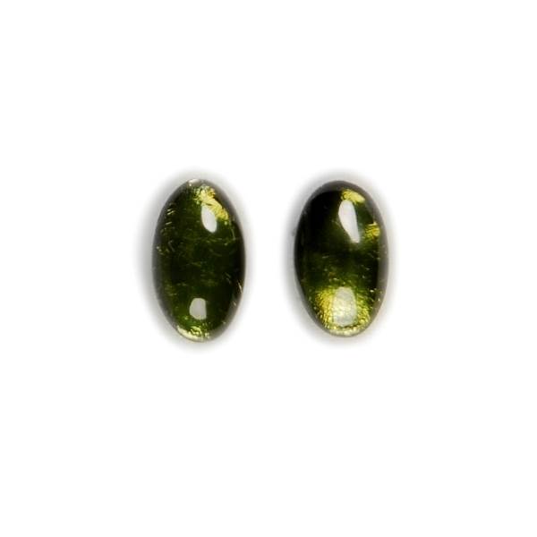 Moss Classic Ovals Rounded Stud Earrings | The Jewellery Stop