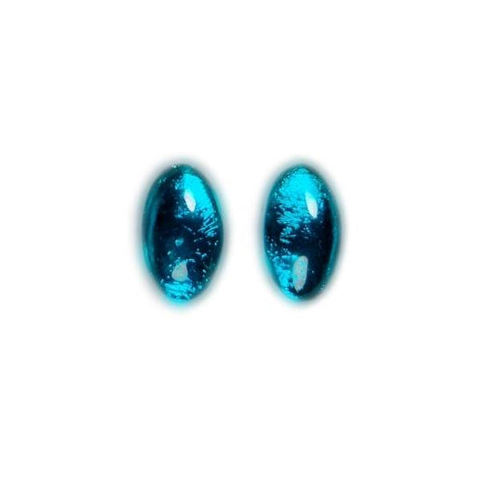 Peacock Classic Ovals Rounded Stud Earrings | The Jewellery Stop