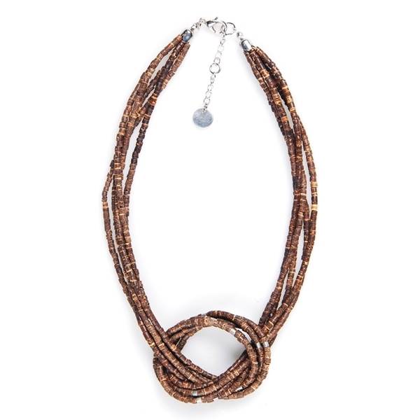 Chocolate Coco Knot Necklace | The Jewellery Stop