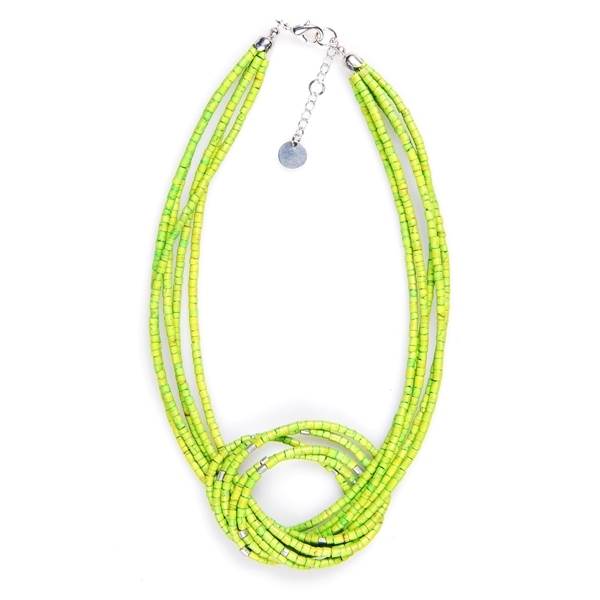 Lime Coco Knot Necklace | The Jewellery Stop