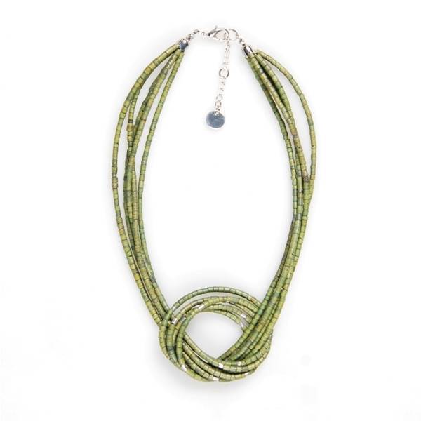 Moss Coco Knot Necklace | The Jewellery Stop