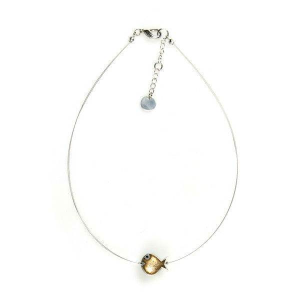 Gold Bubble Fish Small Pendant | The Jewellery Stop