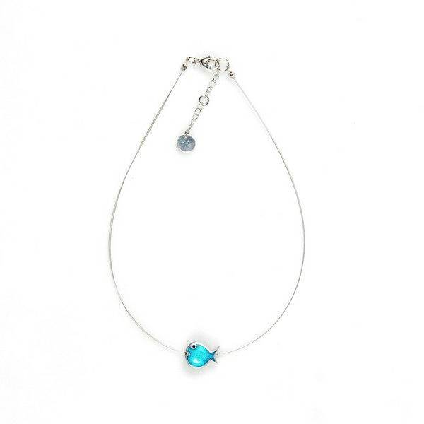 Turquoise Bubble Fish Small Pendant | The Jewellery Stop