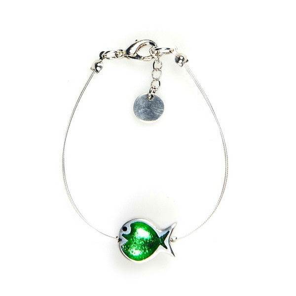 Green Bubble Fish Bracelet | The Jewellery Stop