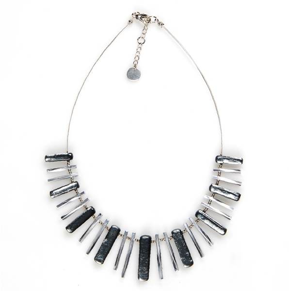 Grey Matchsticks Necklace | The Jewellery Stop