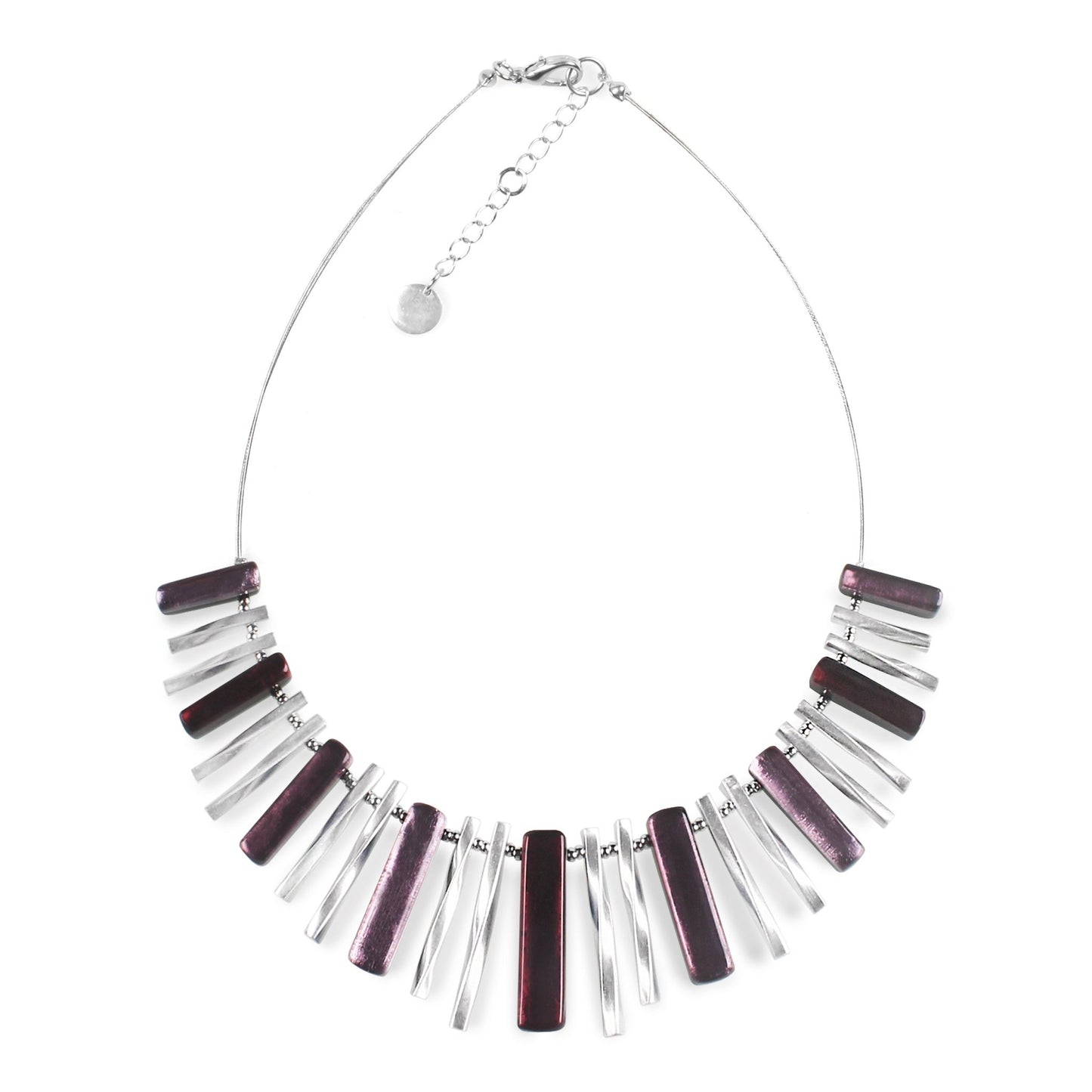 Plum Matchsticks Necklace | The Jewellery Stop
