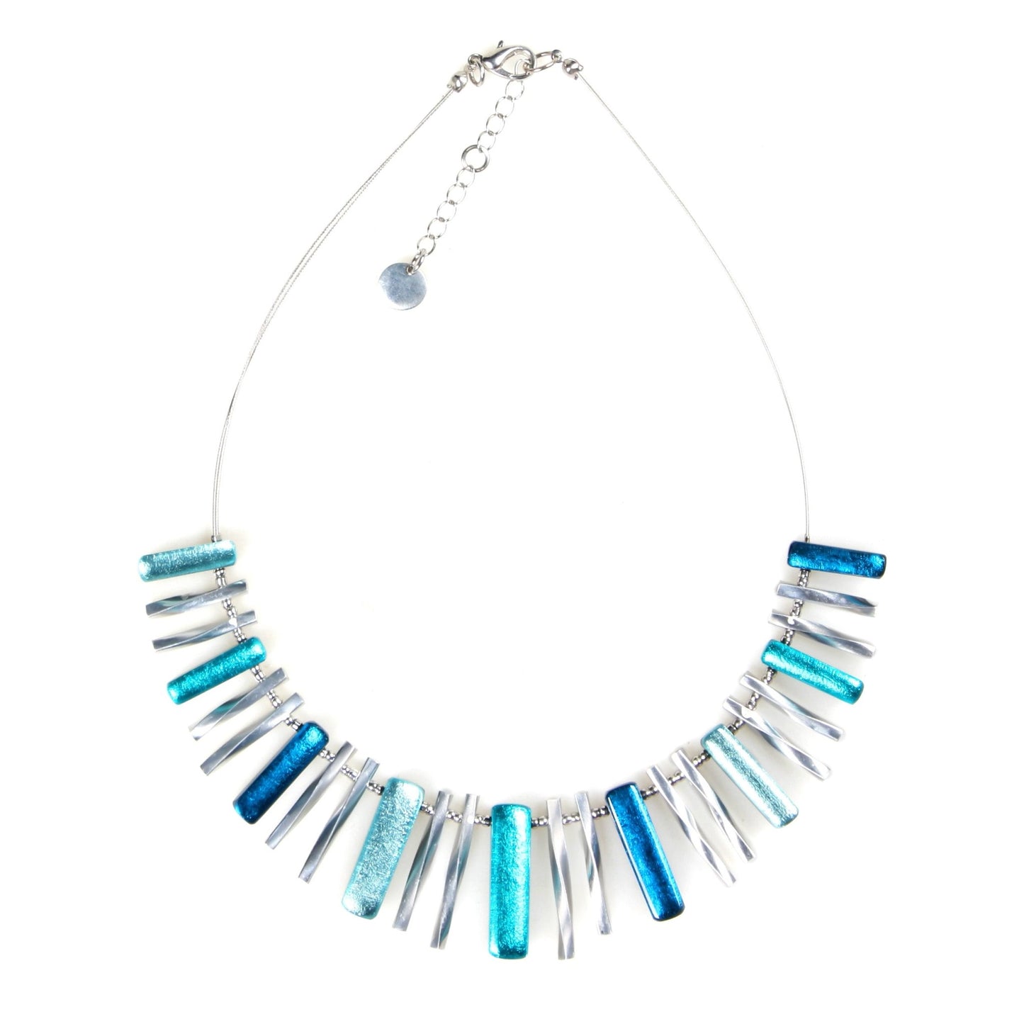 Teal Matchsticks Necklace | The Jewellery Stop