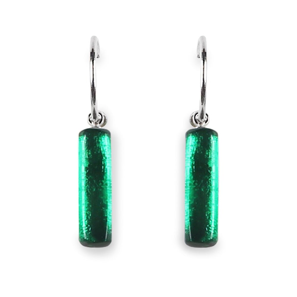 Emerald Matchsticks Creole Earrings | The Jewellery Stop