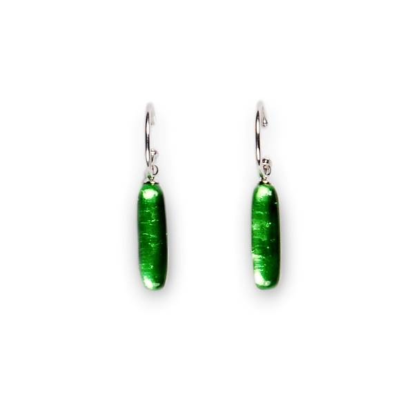 Green Matchsticks Creole Earrings | The Jewellery Stop