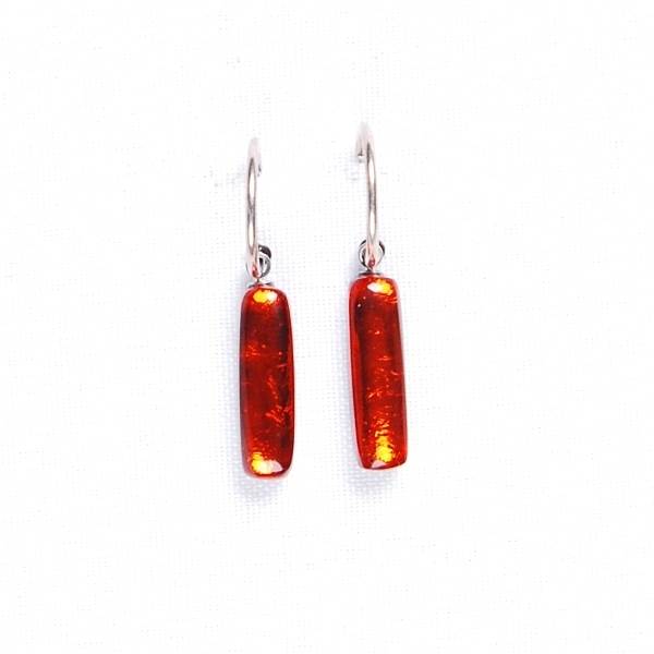 Orange Matchsticks Creole Earrings | The Jewellery Stop