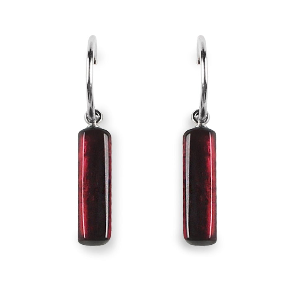 Plum Matchsticks Creole Earrings | The Jewellery Stop