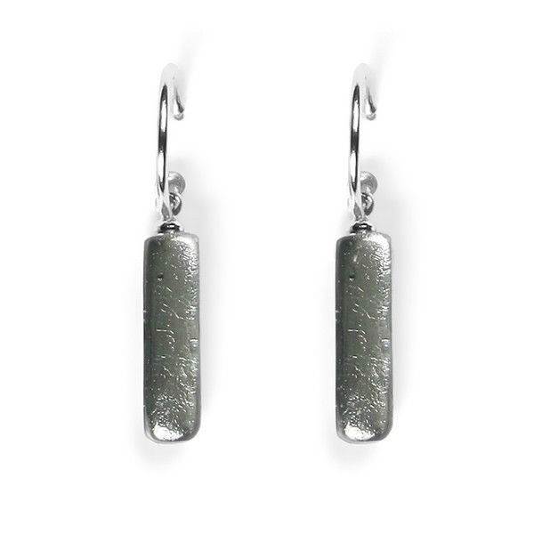 Steel Matchsticks Creole Earrings | The Jewellery Stop