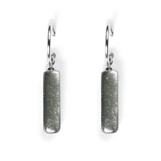 Steel Matchsticks Creole Earrings