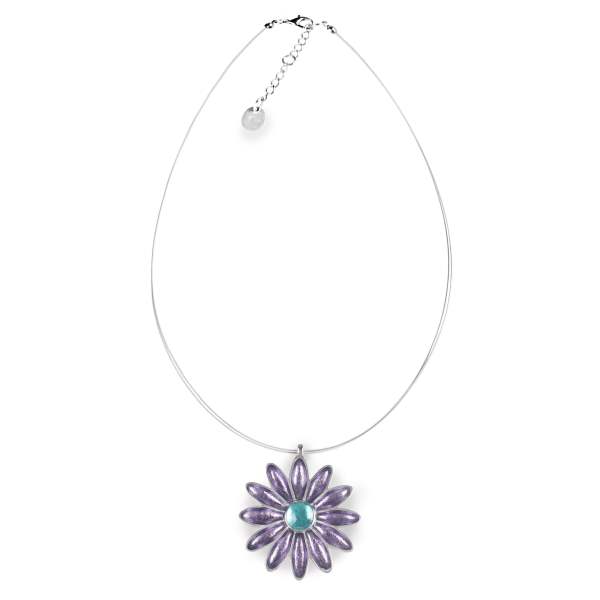Lilac Daisy Pendant | The Jewellery Stop